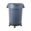 Boardwalk Refuse Container Utility Dolly, 300 lb Capacity, 22" Diameter, Gray 3485200